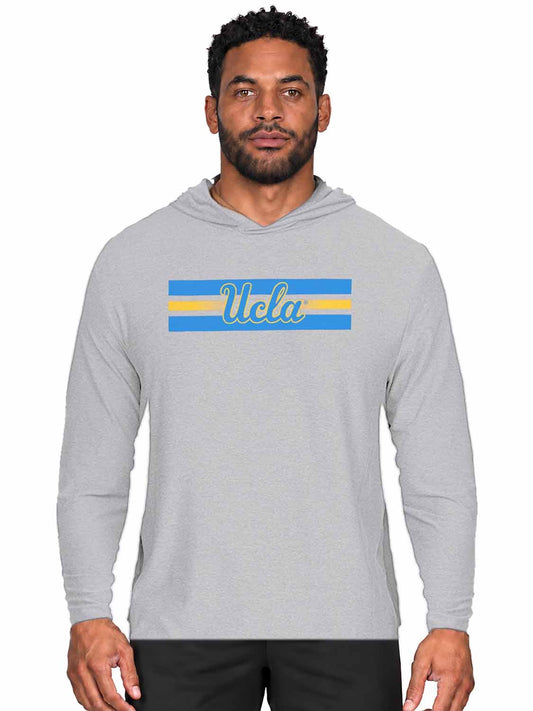 UCLA Bruins  Scholarship Cloud Jersey Hoodie Long Sleeve Pullover - Gray Heather