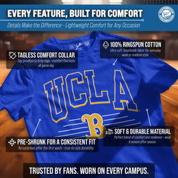 UCLA Bruins NCAA Adult Unisex Overtime Classics T-Shirt - Blue