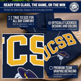 UCSB Gauchos NCAA Adult Tackle Twill Hooded Sweatshirt - Navy