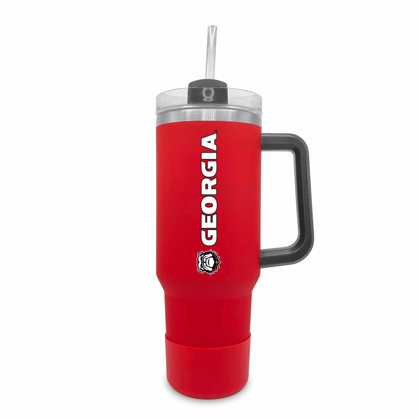 Georgia Bulldogs College & University 40 oz Travel Tumbler With Handle - Red
