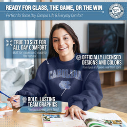 North Carolina Tar Heels Adult Arch & Logo Soft Style Gameday Crewneck Sweatshirt - Navy
