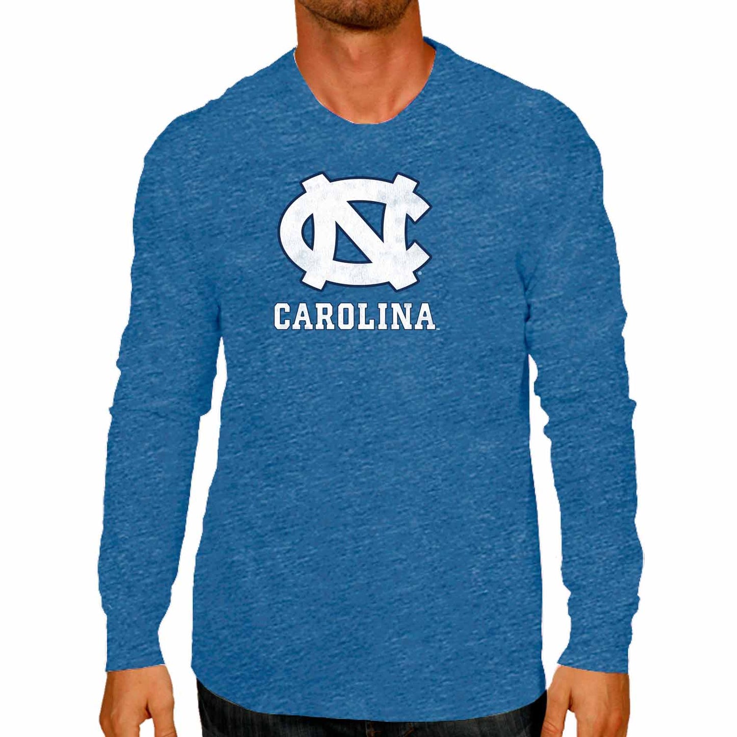 North Carolina Tar Heels NCAA MVP Adult Long-Sleeve Shirt - Carolina Blue