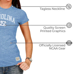 North Carolina Tar Heels University Women's T-Shirt  - Carolina Blue