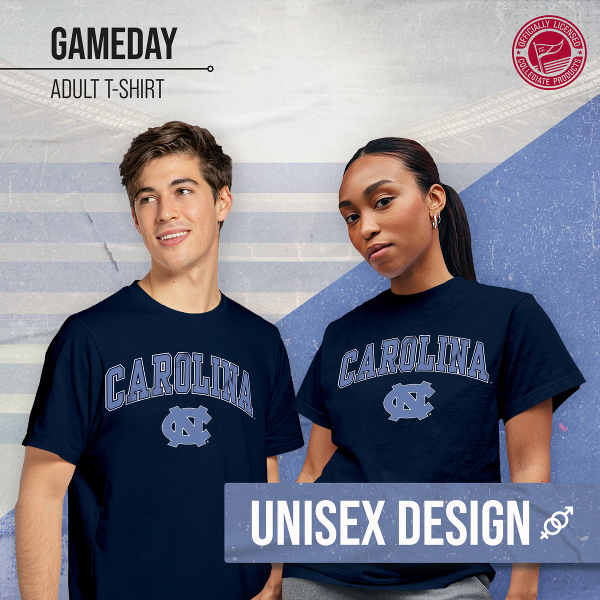 North Carolina Tar Heels Gameday Cotton T-Shirt for Men and Women