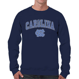 North Carolina Tar Heels Adult Arch & Logo Soft Style Gameday Crewneck Sweatshirt - Navy