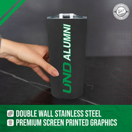 North Dakota Fighting Hawks Collegiate Stainless Steel Travel Tumbler for Alumni - Black