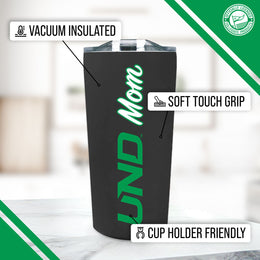North Dakota Fighting Hawks NCAA Stainless Steel Travel Tumbler for Mom - Black