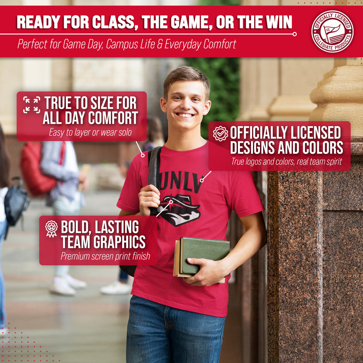 UNLV Rebels Gameday Cotton T-Shirt for Men and Women