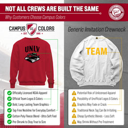 UNLV Rebels Adult Arch & Logo Soft Style Gameday Crewneck Sweatshirt - Red