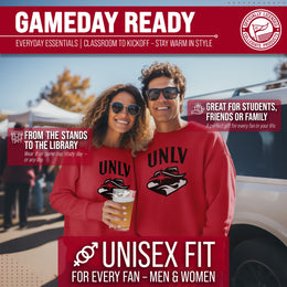 UNLV Rebels Adult Arch & Logo Soft Style Gameday Crewneck Sweatshirt - Red