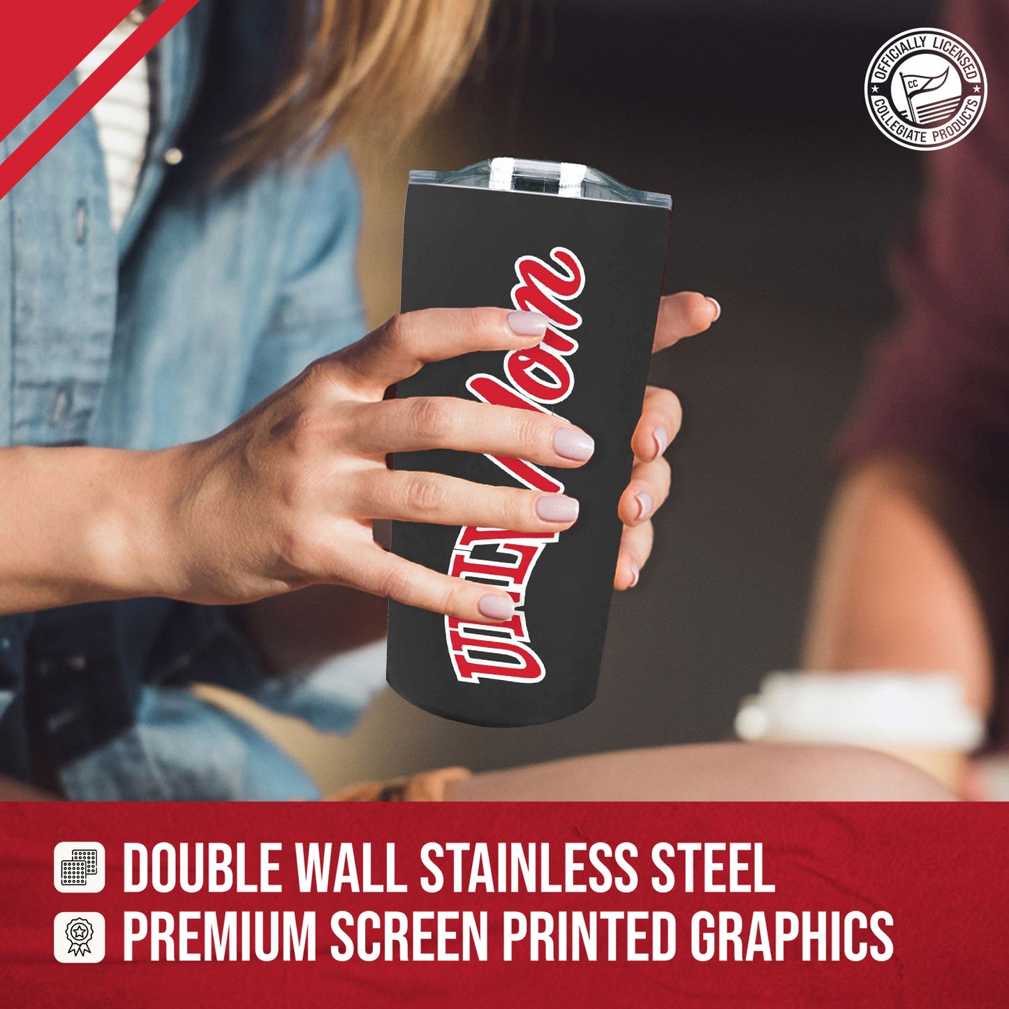 UNLV Rebels NCAA Stainless Steel Travel Tumbler for Mom - Black
