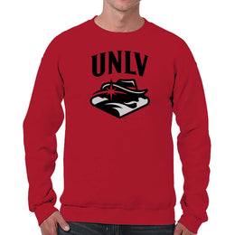 UNLV Rebels Adult Arch & Logo Soft Style Gameday Crewneck Sweatshirt - Red