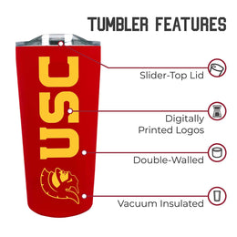 USC Trojans Campus Colors  NCAA Tumbler - Cardinal