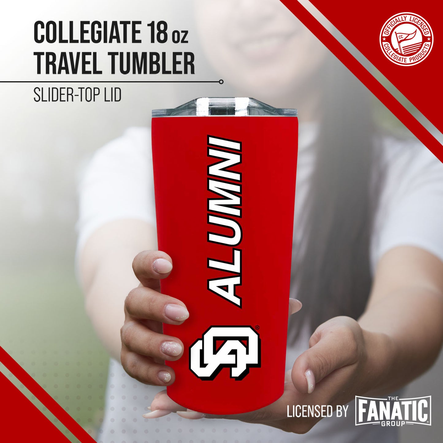 South Dakota Coyotes Collegiate Stainless Steel Travel Tumbler for Alumni - Red