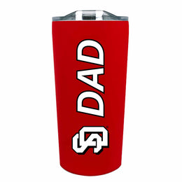 University of South Dakota Coyotes South Dakota Coyotes Dad Tumbler 18oz Stainless Steel Men's Travel Mug - Red