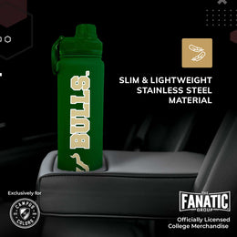 USF Bulls NCAA Stainless Steel Water Bottle - Green