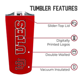 Utah Utes Campus Colors  NCAA Tumbler - Red