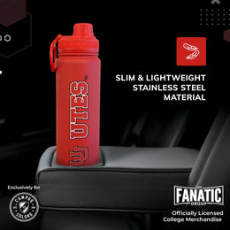 Utah Utes NCAA Stainless Steel Water Bottle - Red