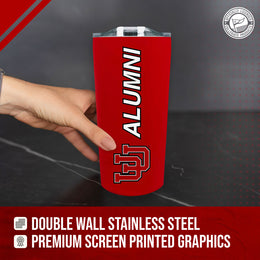 Utah Utes Collegiate Stainless Steel Travel Tumbler for Alumni - Red
