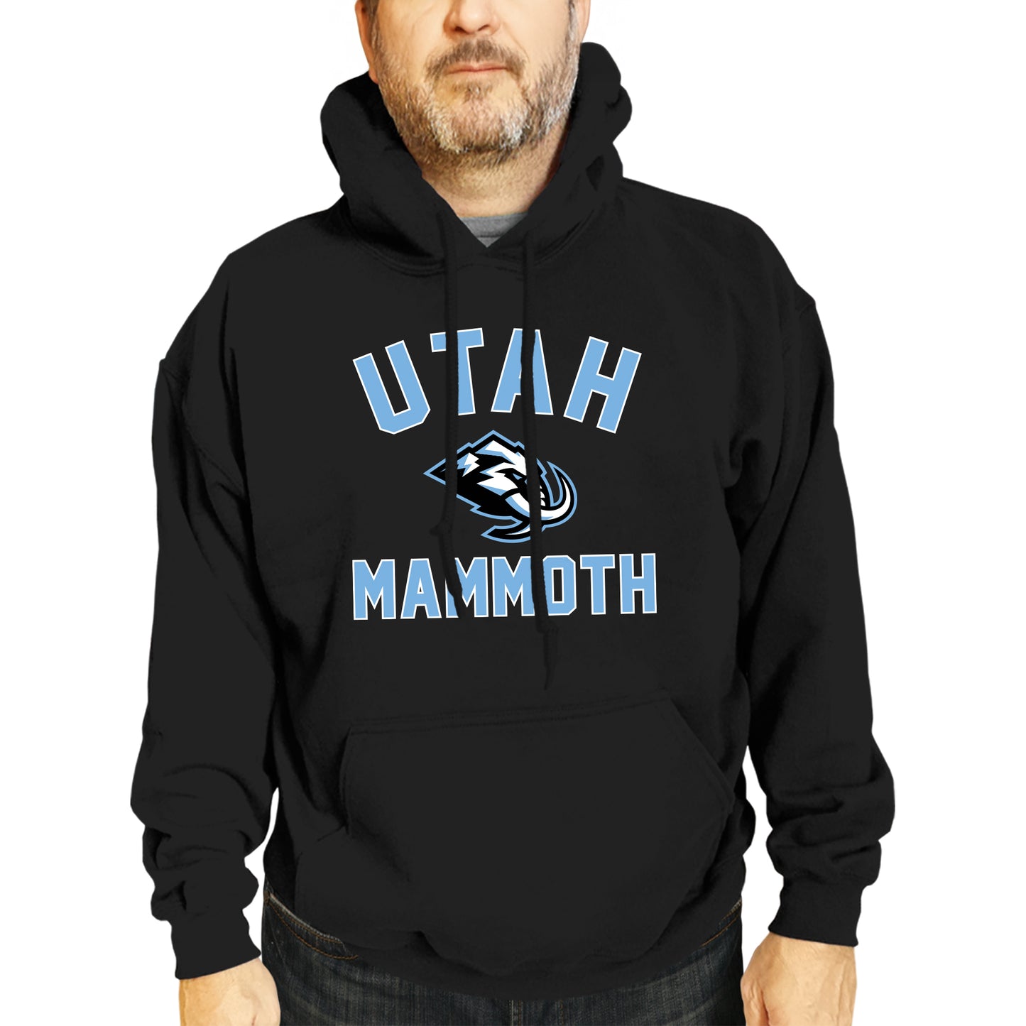 Utah Mammoth Adult NHL Primary Logo Hooded Sweatshirt - Black