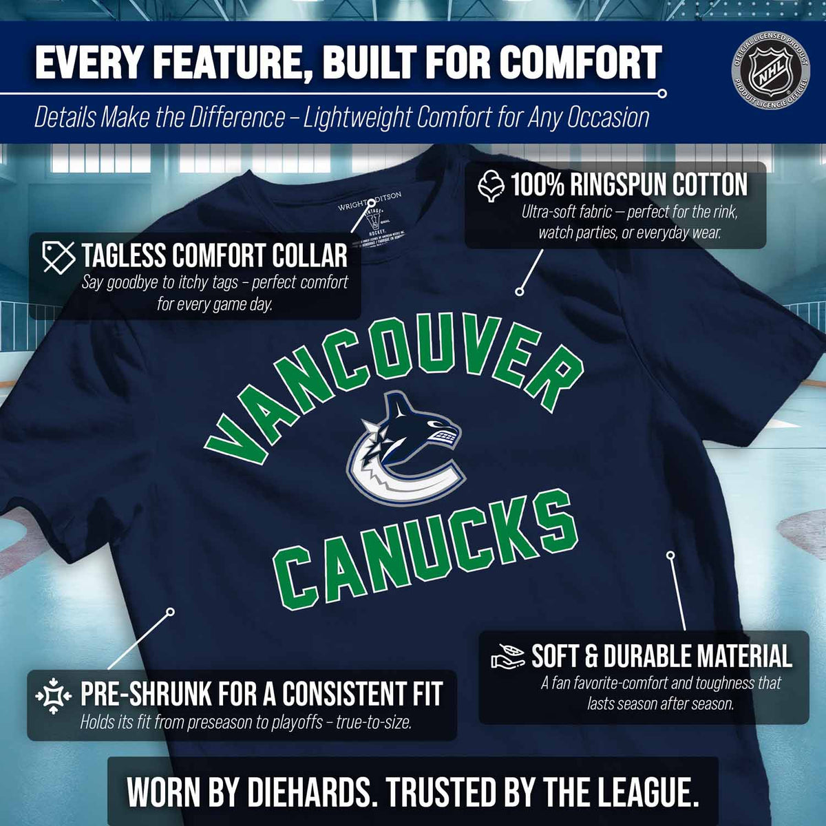 Vancouver Canucks NHL Gameday T-Shirt - Navy