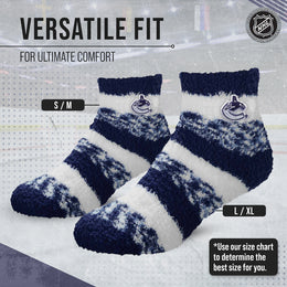 Vancouver Canucks NHL Unisex Cozy Sleep Socks - Navy