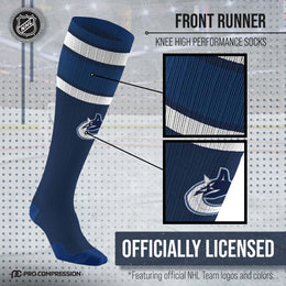 Vancouver Canucks NHL Adult Knee High-Performance Socks - Navy