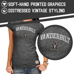 Vanderbilt Commodores University Women's T-Shirt  - Black