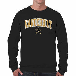 Vanderbilt Commodores Adult Tackle Twill Crewneck - Black