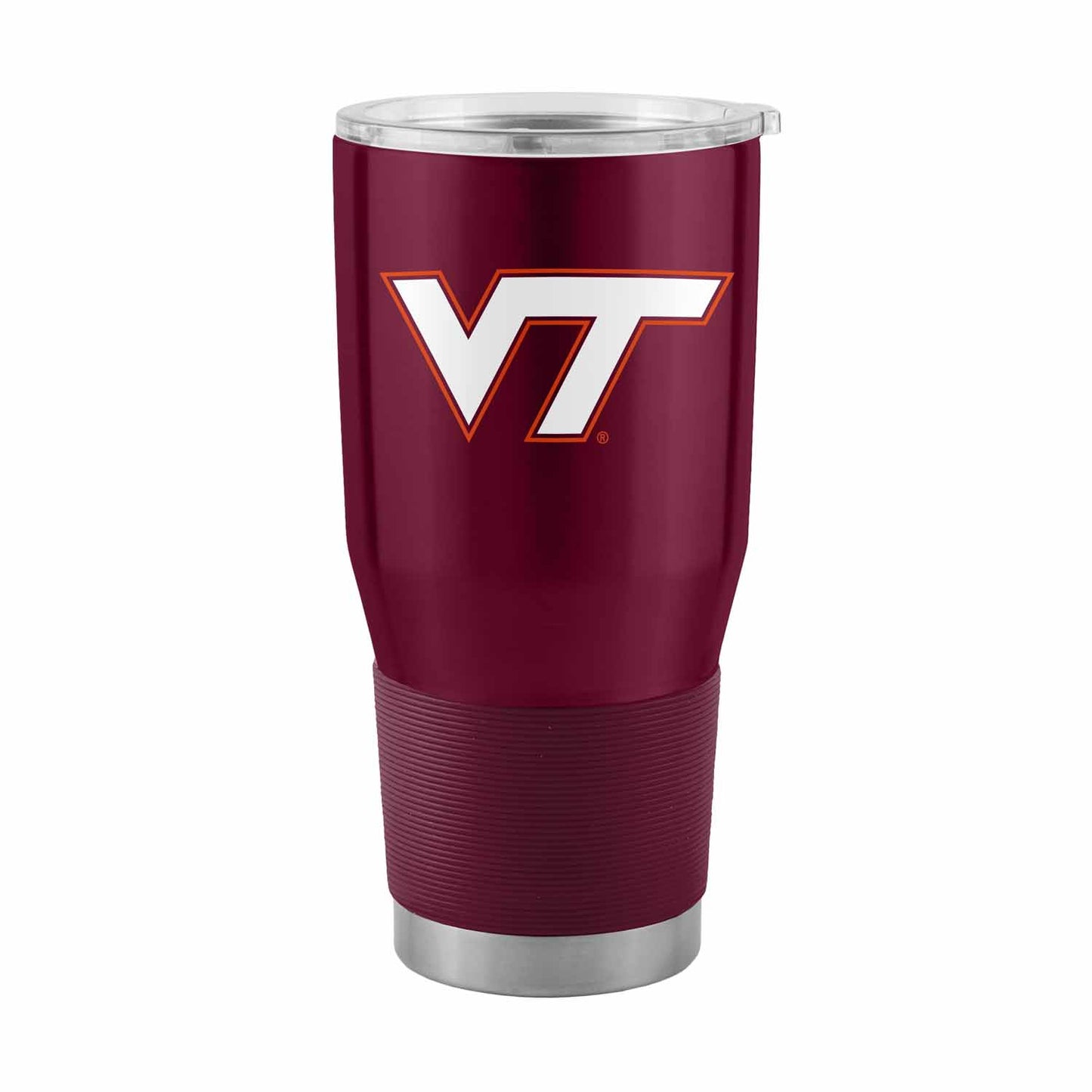 Virginia Tech Hokies NCAA University 30oz Stainless Steel Vacuum Insulated Game Day Tumbler with Silicone Grip - Maroon