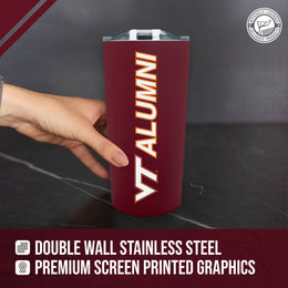 Virginia Tech Hokies Collegiate Stainless Steel Travel Tumbler for Alumni - Maroon
