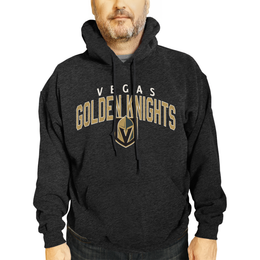 Las Vegas Golden Knights NHL Adult Unisex Powerplay Hooded Sweatshirt - Black Heather
