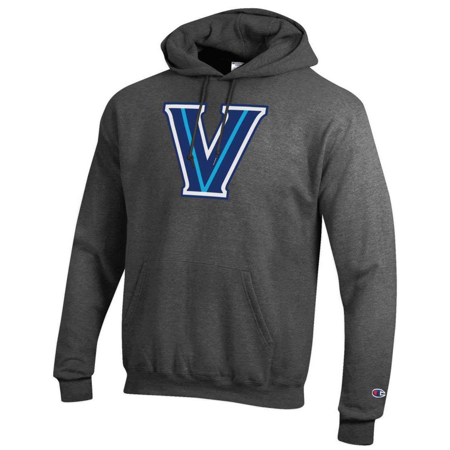 Villanova Wildcats Adult Mascot Fleece Hooded Sweatshirt - Charcoal