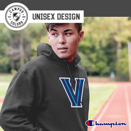 Villanova Wildcats Adult Mascot Fleece Hooded Sweatshirt - Charcoal
