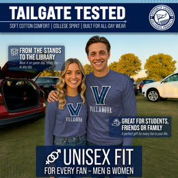 Villanova Wildcats NCAA MVP Adult Long-Sleeve Shirt - Navy