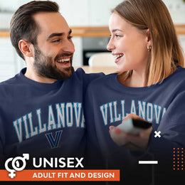 Villanova Wildcats NCAA Adult Tackle Twill Crewneck Sweatshirt - Navy