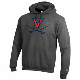 Virginia Cavaliers Adult Mascot Fleece Hooded Sweatshirt - Charcoal