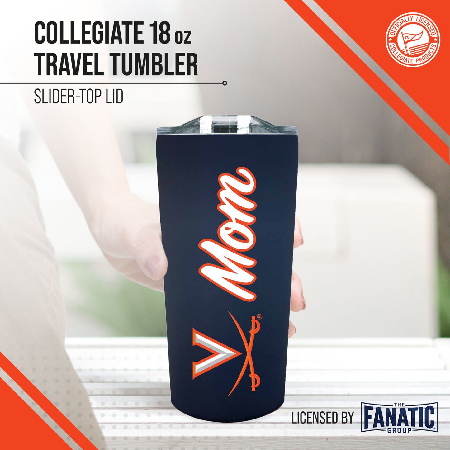 Virginia Cavaliers NCAA Stainless Steel Travel Tumbler for Mom - Navy