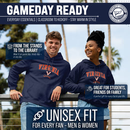 Virginia Cavaliers Arch & Logo Gameday Hoodie - Navy