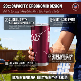 Washington Commanders NFL 20oz Gameday Stainless Steel Tumbler - Maroon