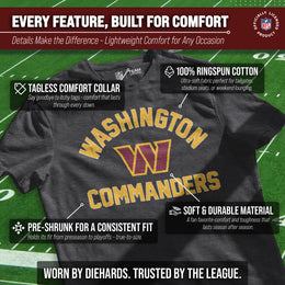 Washington Commanders Team Fan Apparel NFL  Gameday T-Shirt - Charcoal