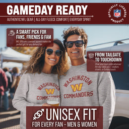 Washington Commanders NFL Adult Gameday Football Crewneck Sweatshirt - Gray
