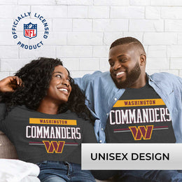 Washington Commanders NFL Adult Charcoal Long Sleeve T Shirt - Charcoal
