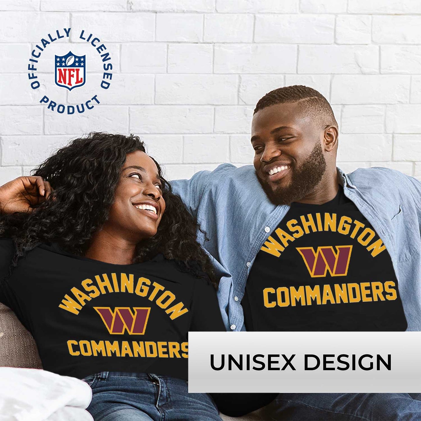 Washington Commanders NFL Gameday Adult Football Long Sleeve Shirt - Black