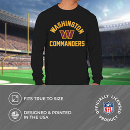 Washington Commanders NFL Gameday Adult Football Long Sleeve Shirt - Black