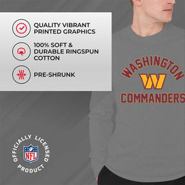 Washington Commanders NFL Gameday Adult Football Long Sleeve Shirt - Sport Gray