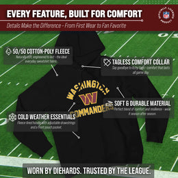 Washington Commanders Team Fan Apparel NFL  Gameday Hoodie - Black