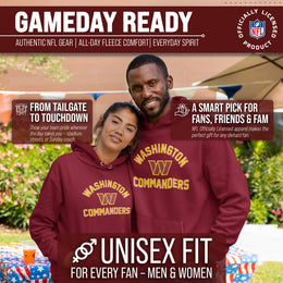 Washington Commanders Team Fan Apparel NFL  Gameday Hoodie - Maroon