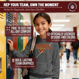 Washington Commanders NFL Youth Home Team Hoodie- Kids Hooded Sweatshirt - Sport Gray
