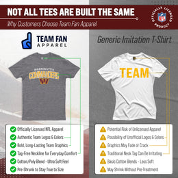 Washington Commanders NFL Starting Fresh Short Sleeve Heather T-Shirt - Sport Gray